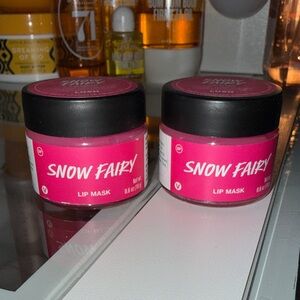 2 LUSH snow fairy seasonal lip mask NWT